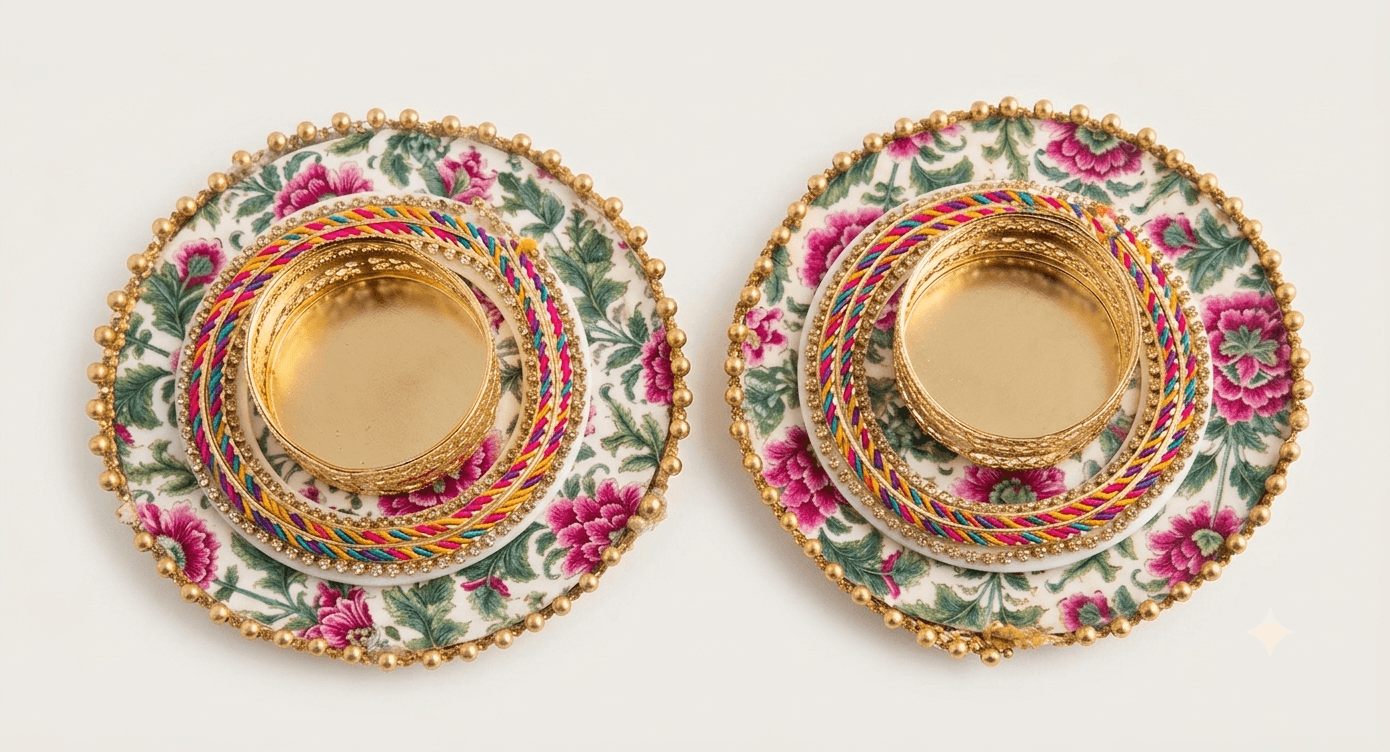 Floral Decoupage Tealight 